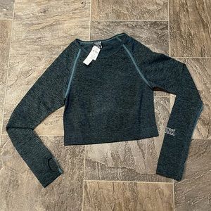 NWT Pink cropped workout top